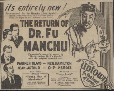 Watch The Return of Dr. Fu Manchu (1930)