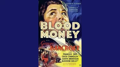 Blood Money 1933 Poster Sm