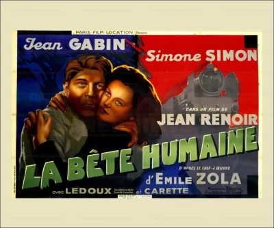 Movie La Bete Humaine1938 Starring Jean Gabin Digital Giclee Reproduction Digital Gicleacutee Print