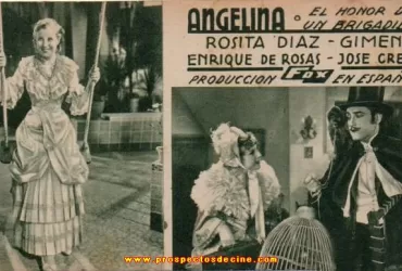 Watch Angelina O El Honor De Un Brigadier 1935 American Film