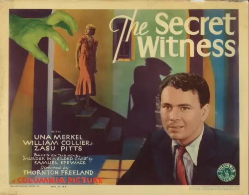 Watch The Secret Witness 1931 American Film