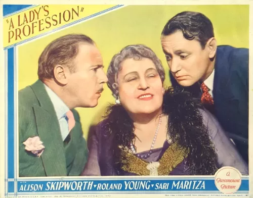 Watch A Lady's Profession (1933) American Film